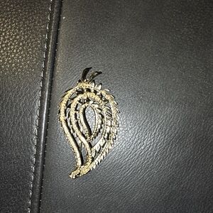 Gold Leaf Brooch
